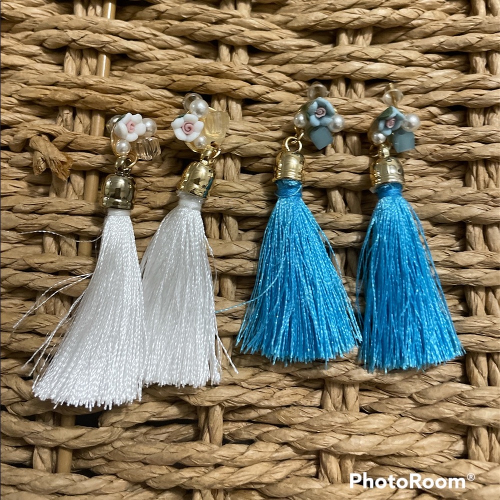 Rose Tassel Earrings